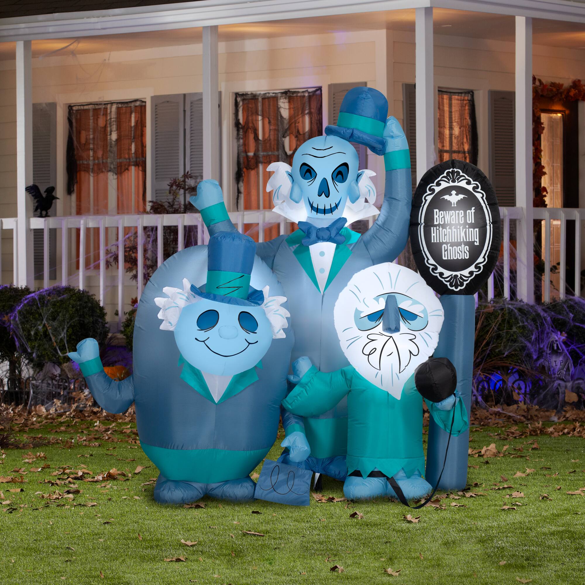 6ft. Airblown® Inflatable Halloween Haunted Mansion Beware of Ghosts